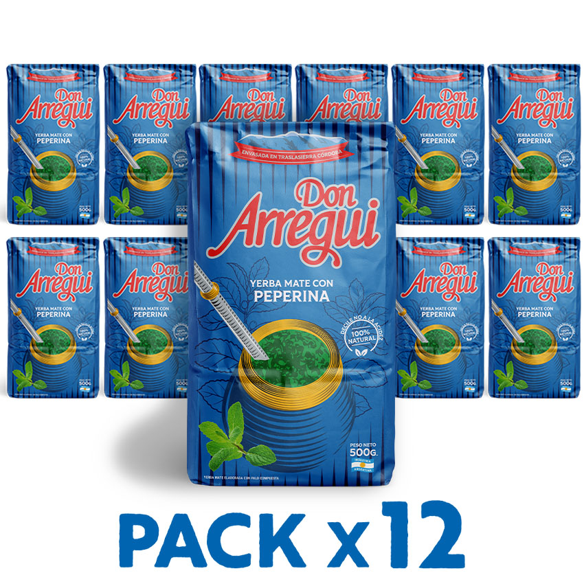 Yerba mate con Peperina Pack x 12 (6kg)
