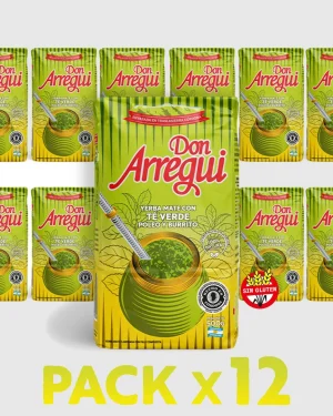 Yerba mate con Té Verde Poleo y Burrito 500g (PACK x 12u.)