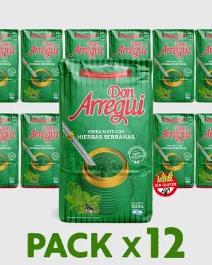 Yerba Mate con Hierbas Serranas 500g (PACKx12u.)