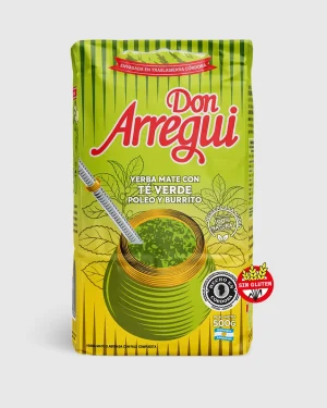 Yerba mate con Té Verde Poleo y Burrito x500g